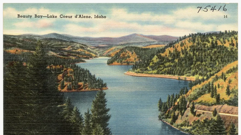 Lake Coeur d'Alene, Idaho.