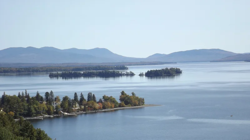 Islands in Moosehead Lake, Maine.