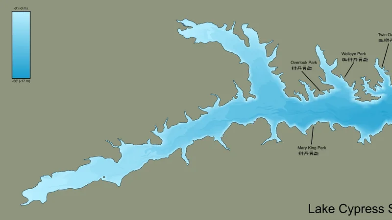 Lake Cypress Springs Bathymetric Map.png
