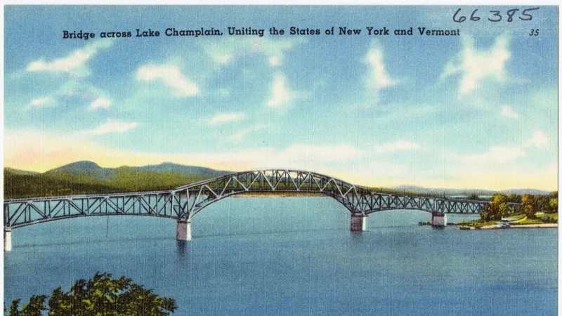 Lake Champlain from Burlington, Vermont.