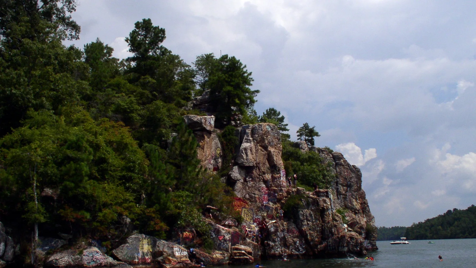 Acapulco Rock / Chimney Rock on Lake Martin, Alabama.