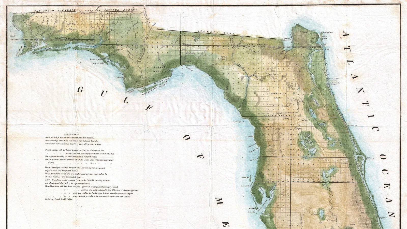 View across Lake Okeechobee from Pahokee, Florida.