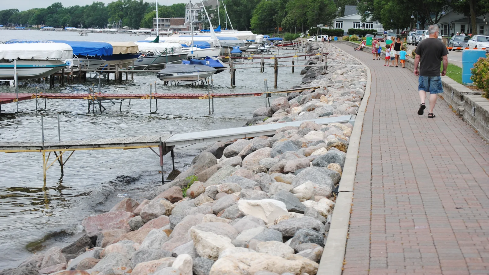 Clear Lake waterfront, Iowa.