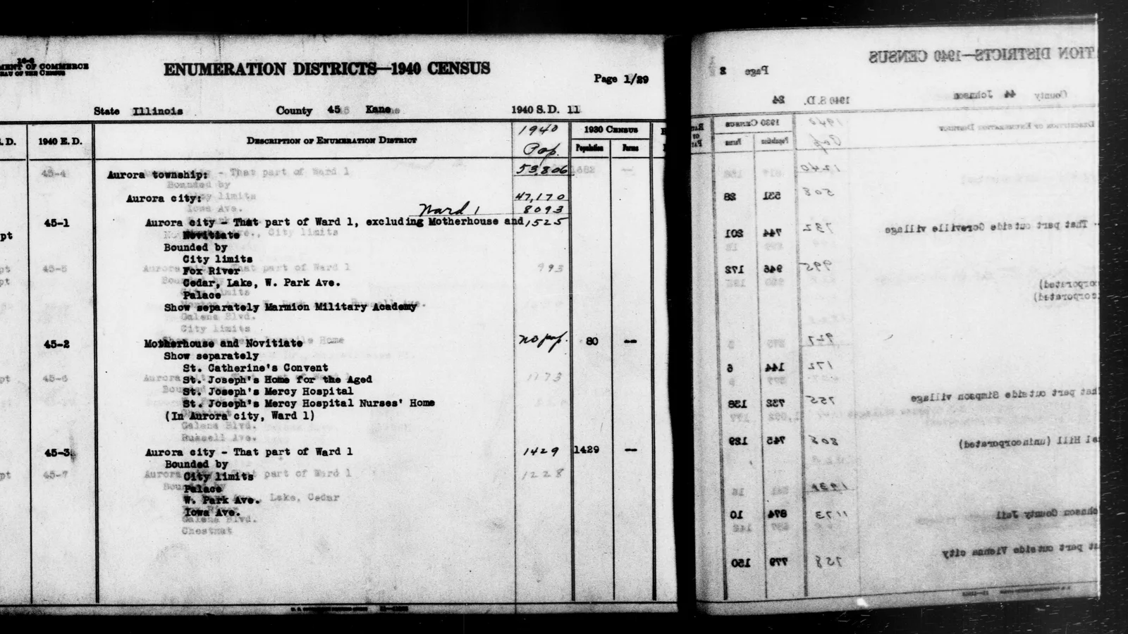 1940 Census Enumeration District Descriptions - Illinois - Kane County - ED 45-1, ED 45-2, ED 45-3 - NARA - 5847831.jpg