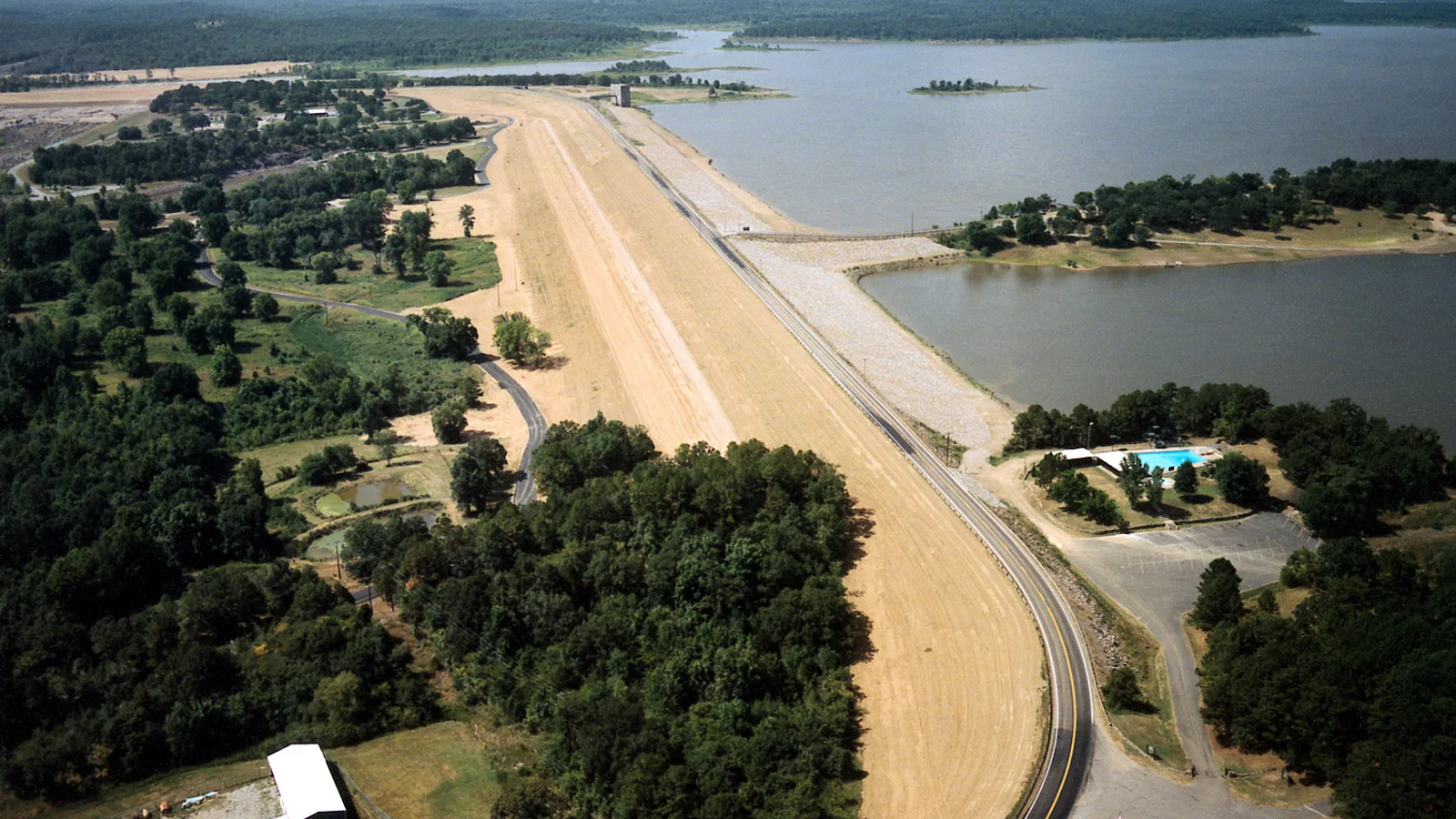 USACE Wister Lake and Dam.jpg