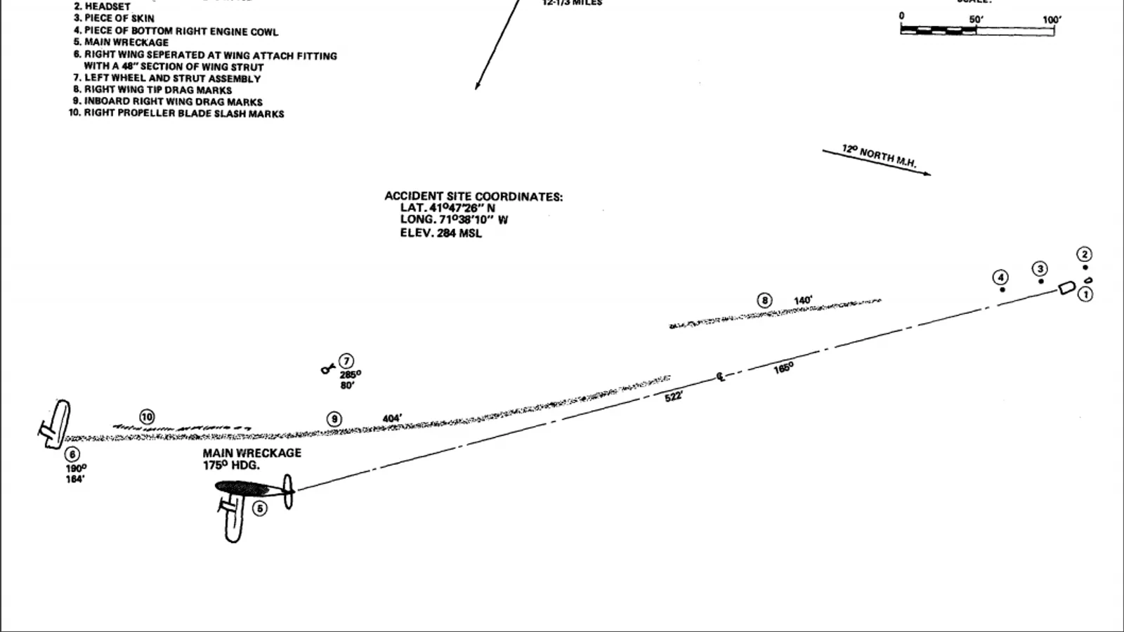 Pilgrim Airlines 458 wreckage chart.png