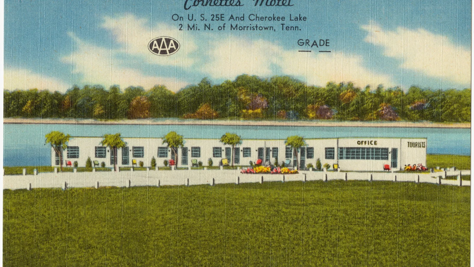 Cornette's Motel, on U.S. 25E and Cherokee Lake, 2 mi. N. of Morristown, Tenn (83697).jpg