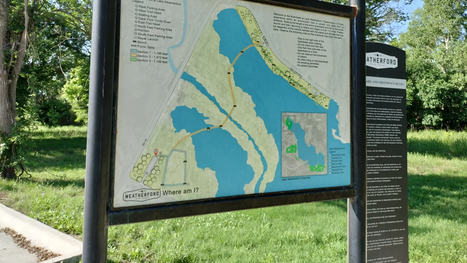 South trailhead map of Lake Weatherford floating boardwalk.jpg